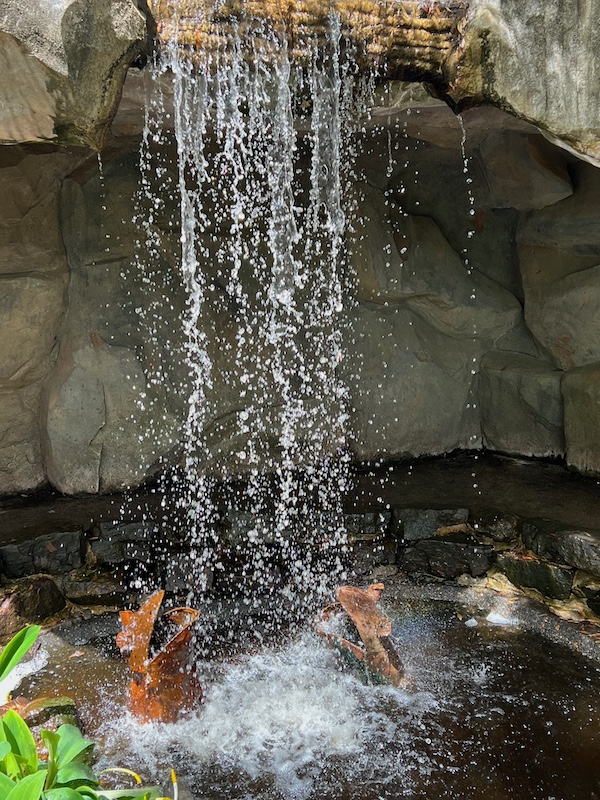 children's garden frog fountain