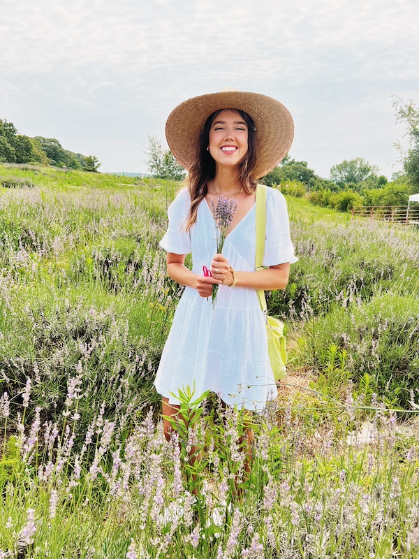 photos in a garden of woman
