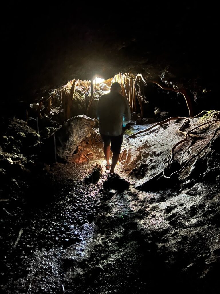 lava tube cave on road to Hana