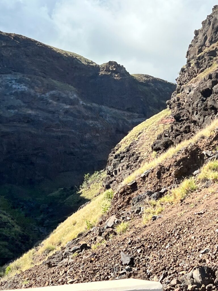 the loop road to hana rugged backside
