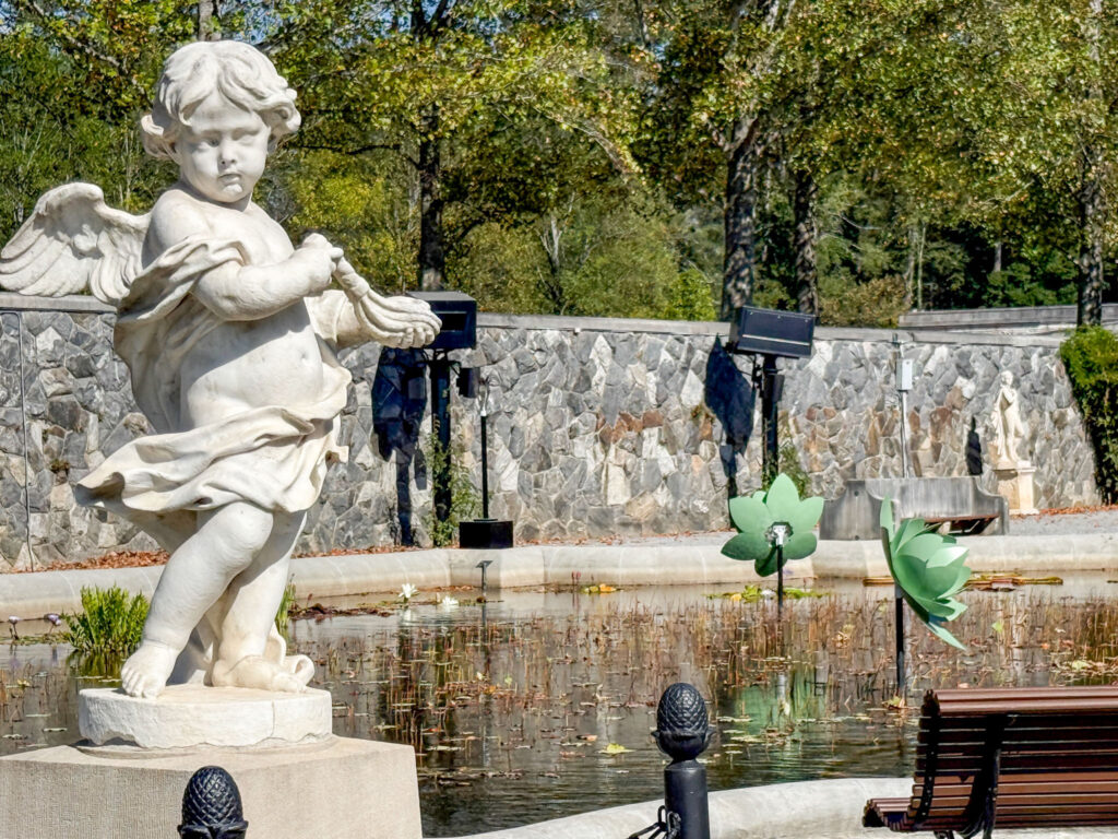Biltmore statue in garden